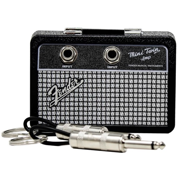 Fender Mini Twin Amp Keychain - Black and Silver - Picture 1 of 6
